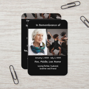 Visita Dança Dançarina de Cartão de Bolso Memorial