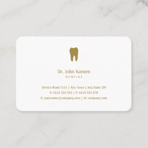 Visita Dentista Clássico   Cartão de Ouro dentário