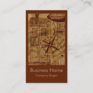 Visita Design de cartão de Steampunk