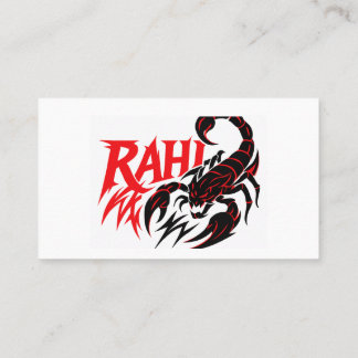 Visita Design do poderoso logotipo Scorpion no Cartão de