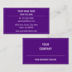 Visita Design Sua Própria Cor Personalizada Do Cartão de 