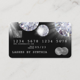 Visita Diamond Silver do estilo do cartão de crédito