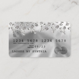 Visita Diamond Silver do estilo do cartão de crédito