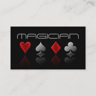 Visita Entretenimento com Trick de Poker de Cartão Magia