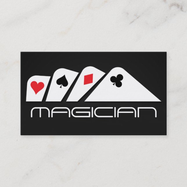 Visita Entretenimento com Trick de Poker de Cartão Magia (Frente)