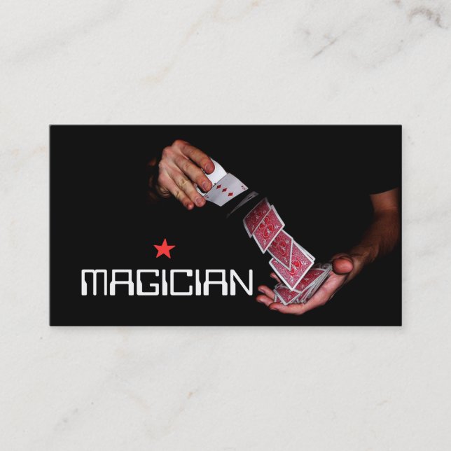 Visita Entretenimento com Trick de Poker de Cartão Magico (Frente)