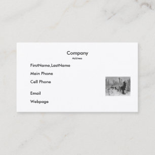 Visita Equipe do cartão de visita/cão na fuga