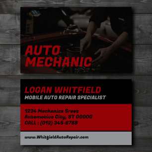 Visita Especialista em Reparo Automotivo Móvel Cartão de