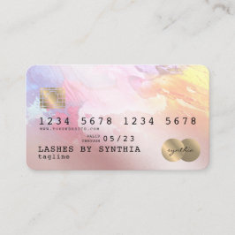 Visita Estilo de Cartão de Crédito de Arte Colorido abstr