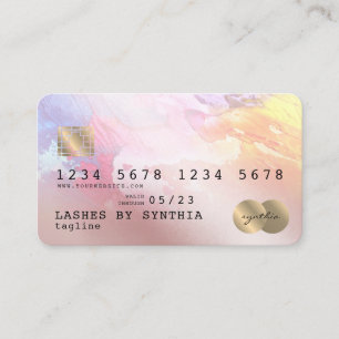Visita Estilo de Cartão de Crédito de Arte Colorido abstr