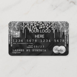 Visita Estilo de Cartão de Crédito Silver Diamond adicion