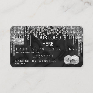 Visita Estilo de Cartão de Crédito Silver Diamond adicion