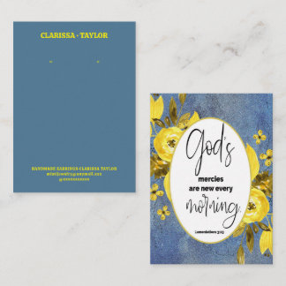 Visita Expositor de Cartão para Brincos com Versículo Bíb