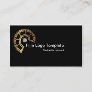 Visita Fita de película Dourada, Design de Cartão de visi