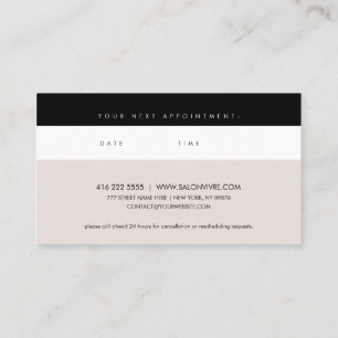 Visita Flores Botânicas Stripes Cartão de Nomeação de