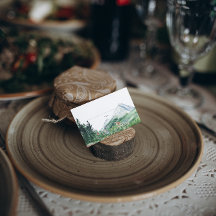 Floresta das Montanhas | Cartão de Casamento