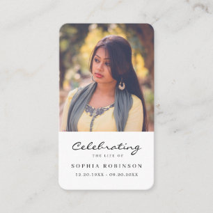 Visita Foto de Celebração do Cartão de Oração Funeral da 