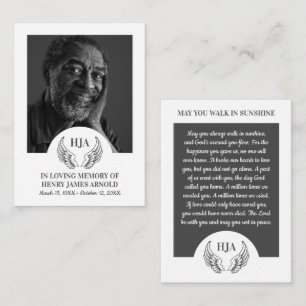 Visita Foto Elegante, Anjos, Cartão de Oração