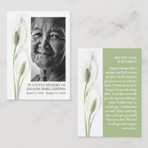 Visita Foto Elegante, Flores De Lily, Cartão De Oração