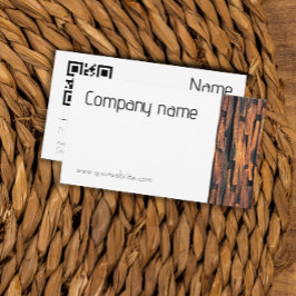 Visita Fotografia de pedra minimalista QR Cartão de visit