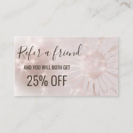 Visita girassol de cartão de referência