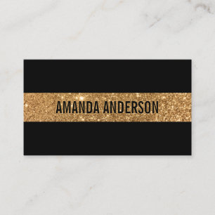 Visita Glitter Dourado Elegante Na moda Faux  Cartão de 