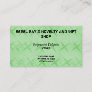 Visita Grunge Star Cartão de visita, Kelly Green
