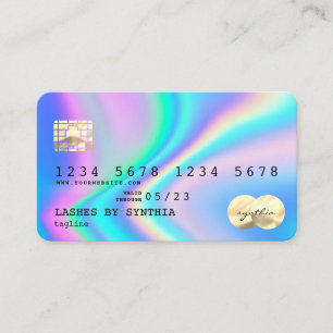 Visita Hológrafo Estilo de Cartão de Crédito Moderno Adic