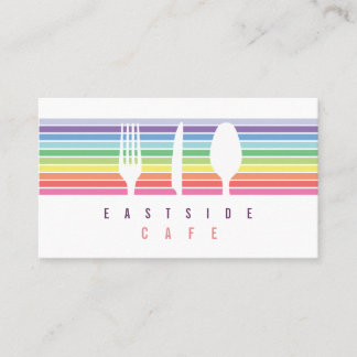 Visita Hospitalidade Restaurante Café Chef Cartão de visi