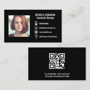 Visita Ícones de informações logo QR Code ou Cartão de vi