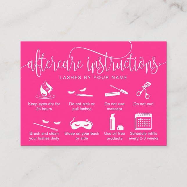 Visita Ícones modernos de extensões de pestanas do cartão (Frente)