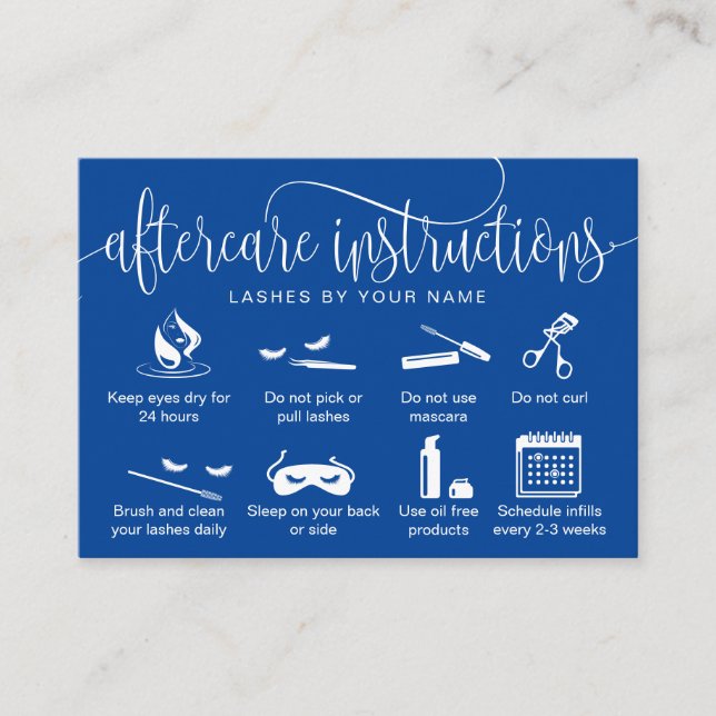 Visita Ícones modernos de extensões de pestanas do cartão (Frente)