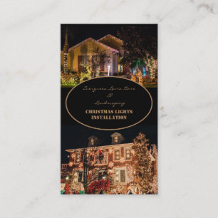 Visita Instalação das luzes de Natal 2 Cartão de visit
