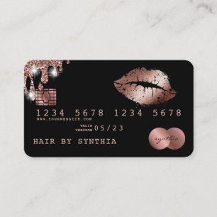Visita Lábios de  de substituição de batom Cartão de Créd