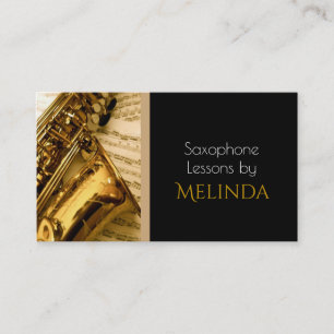 Visita Lições Saxofônicas, Música, Instrumento Cartão de