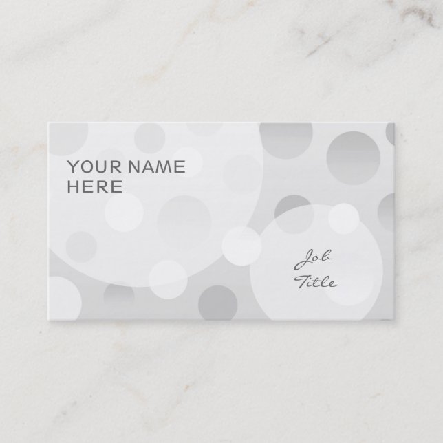 Visita Limpar bolhas de modelo de cartão de negócios Fizz (Frente)