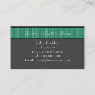 Visita Listras lustradas cartão de visita, cinzas e verd
