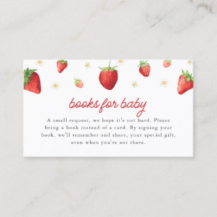 Visita Livros de Morango para Cartão Bebê Berry Chá doce