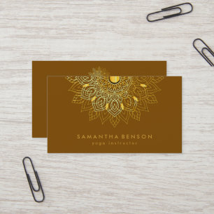 Visita Logotipo da Flor Elegante Lotus Yoga Cartão de vis