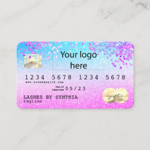 Visita LOGOTIPO DE Cartão de Crédito Moderno Hológrafo Pa