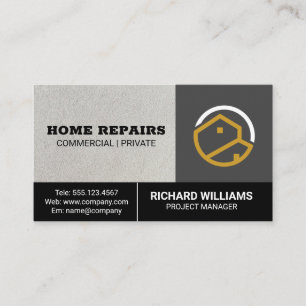 Visita Logotipo inicial   Home Repair Services Cartão de