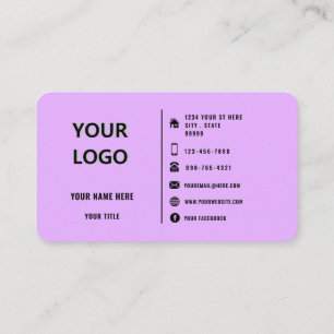 Visita Logotipo Moderno Design Suas Cores Cartão de visit