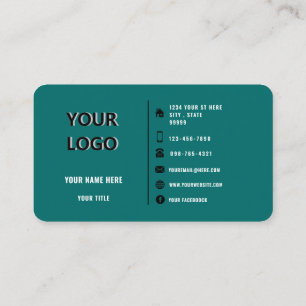 Visita Logotipo personalizado Design a sua Cartão de visi