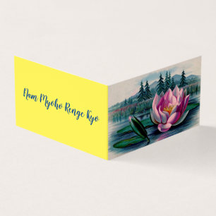 Visita Lotus Buddhist Nam Myoho Renge Kyo Cartão de visit