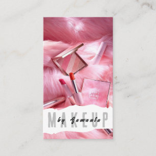 Visita Makeup PMU Microblading Henna Salon Cartão de visi