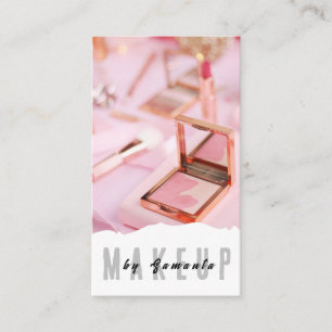 Visita Makeup PMU Microblading Henna Salon Cartão de visi