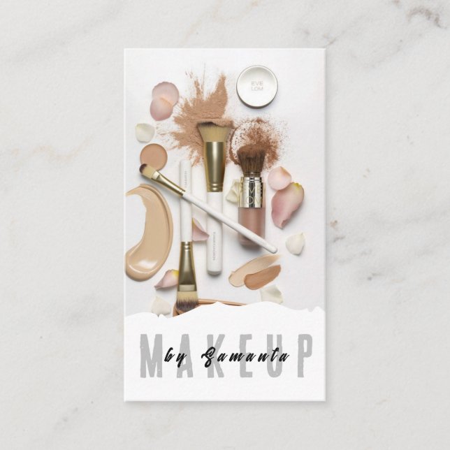 Visita Makeup PMU Microblading Henna Salon Cartão de visi (Frente)