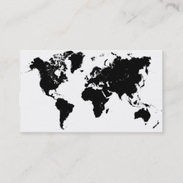 Visita Mapa do cartão de mundo empresarial