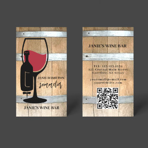 Visita Máquinas de Bar de vinho russo Código QR Cartão de