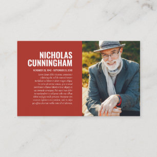 Visita Memorial Funeral Em Cartão com fotos De Memória 